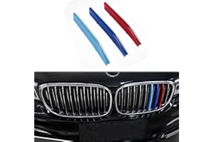 JKGROUP Clip -In Grill Inserts Grille Cover Stripes compatible with Series 7 G11 G12 2016-2018 9 Grilles Beams Bars M Power Sport Tech Performance Styling Tuning
