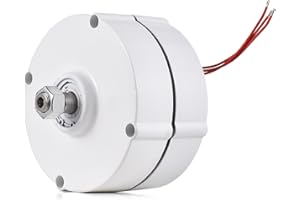 KX-ENERGIE Seltenerd-NdFeB Gearless Synchronmotor Dynamo, 12V 24V 48V, 600W, 750 U/min, 3-Phasen Permanentmagnetgenerator für horizontale Windkraftanlage Synchrongenerator Lichtmaschine
