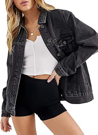 amazon black jean jacket