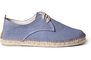 TONI PONS Dixon - Alpargata de Cordones para Hombre elaborada en Tejido de algodón.