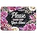 Produktbild ferfgrg Please Take Off Your Shoes Doormat Entrance Mat Floor Mat Rug Indoor/Front Door/Bathroom/Kitchen and Living Room/Bedroom Mats Rubber Non Slip (L23.6"X15.7"W)