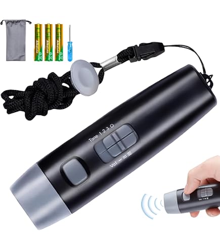 Sifflet électronique GAOUTO Avec 3 Sons Et LED - 125 DB, Portable Pour Sport, Entraînement Chien, Survie