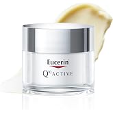 Eucerin Q10 ACTIVE Crema de D&iacute;a para piel seca (50 ml), crema de cara antiarrugas e hidratante, f&oacute;rmula enriquecida con Coenz