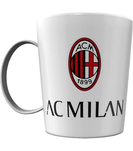 Tazza Ufficiale Milan - Ceramica Con Stemma Rossonero, Interno Rosso, Idea Regalo Per Tifosi - Foto 5