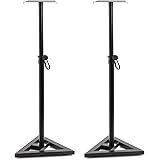 Display4top Adjustable 6 height (80 cm, 90 cm,100 cm',110 cm', 120 cm,130 cm) Floor Speaker Stand for Studio Monitor Speaker 