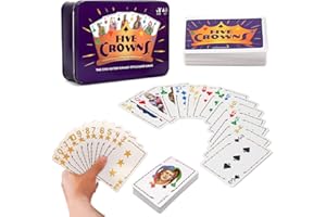 ADDLIVE Card Games Crown, Crown Poker Playing Cards,Deck of Cards, Card Games for Families, Young Adults, Essential Car-d Game-s for 1 to 7 Players, Bring Joy to Friends