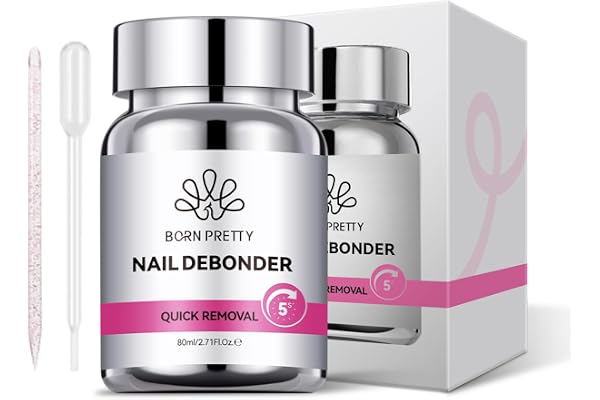 Born Pretty Dissolvant Pour Ongles Pressés, Dissolvant Rapide pour Ongles en Gel & Acrylique - Retrait en 5 Secondes - Kit Professionnel pour Manucure DIY & Salon