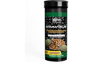 Haquoss Gammarus Mangime Naturale in Gamberetti Essiccati per Tartarughe Acquatiche, 1000 ml/100gr