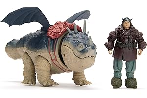 DreamWorks Dragons, Dragon Trainer, Gronkio e Gambadipesce, Drago e Vichingo, Giocattoli per Bambini, 4+ Anni