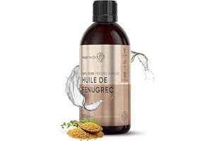 MAXMEDIX Huile de Fenugrec 100% Pure Issue de Graines de Fenugrec Pressée À Froid - Seins Cheveux Ongles & Barbe - Riche En Vitamine E (Antioxydant) Hommes & Femmes Huile de Fenugrec - Pour Poitrine & Fesses
