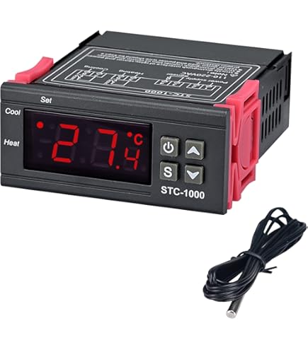 HiLetgo XH-W3001 220V Digital LED Temperature Controller Thermostat Control Switch NTC 10K Probe