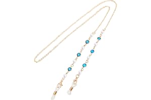XXXFLOWER Sunglasses Chain Bead Glasses Strap Spectacle Cord Pearl Glasses Chain Eyeglasses Chain with Non-Slip for Reading Glasses Mask Elegant Glasses Lanyard Glasses String Around Neck Women
