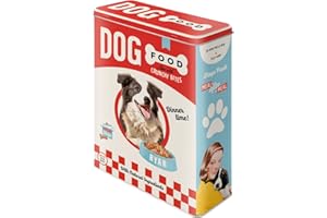 Nostalgic-Art Caja de Almacenamiento Retro XL Dog Food Lata Grande de Alimentos Secos, Diseño Vintage, 4 l