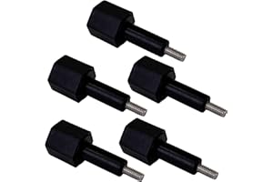 IMM 5-Pack Replacement Screws for Hoshizaki 434168G-01 Black Thumbscrew