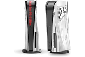 innoAura Plates for Disc Edition, Faceplates with Cooling Vents, Anti-scratch Dustproof Premium ABS Replacement Shell (Silver)