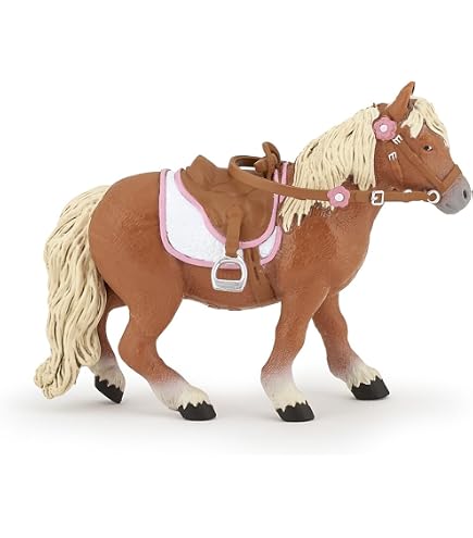 Pony World Shetland Pony Playset | 3 Ponies With Bridles & Blankets | Toy Pony Set - View #13