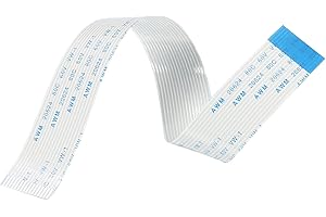 sourcing map Cavo piatto flessibile di prolunga a nastro, 16 pin, passo 1,0 mm, 200 mm, per stampante 3D, fai da te, fotocamera, schermo e lettore DVD, connettore tipo B, confezione da 5