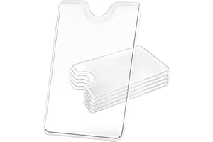 HBERCAI 6 x Transparente kartenhülle hartplastik,kartenschutz,card case,ec karten schutzhülle,kreditkartenhülle,scheckkartenhülle,kartenschutzhülle für ec karte bankkarten kreditkarten für ihre Geldbörse