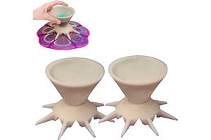 WUKESIFY Gobelets Divisés pour Verser De La Peinture,Mini Entonnoir avec 7 Pieds Peinture pour Peintureentonnoir pour Peinture Fournitures De Peinture pour Bricolage, Motif De Fleurs, Tasse Verseuse