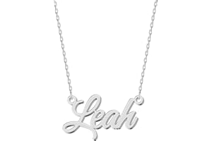UMAGICBOX Exquisite Personalized Name Necklace|Choose from 14 Font Styles|Customizable 18K Gold Plated Stainless Steel & Sterling Silver Pendant|Unique Gift for Her