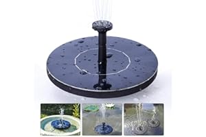 LAWOHO Solar Fountain for Bird Bath, Solar Powered Fountain Pump 1.5W Free Standing Floating Birdbath Water Pumps for Garden, Patio, Pond and Pool
