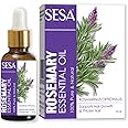 Sesa Rosemary Essential Oil For Hair Growth Nourishes Skin Hair Fall Control Oil For Women and Men 100% Pure & Natural Rosemary Oil, 15 ml