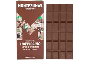 Montezuma's Happiccino, 35% Cocoa, Milk Chocolate With Coffee & Cocoa Nibs, Gluten Free, 90g Bar