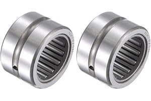 sourcing map 2 stycken nållager NK17/16 öppen ände 17 mm x 25 mm x 16 mm av kromstål