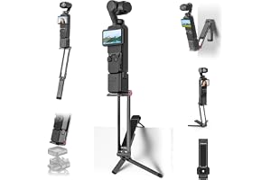 ULANZI MA66 Camera Tripod Compatible with DJI OSMO Pocket 3/Pocket 4,Quick Release Camera Stand with 1/4 Mount,Uka & Arca-Swiss Magnetic Foldable Selfie Stick,Mantis Hook Stand for Desktop Video Live