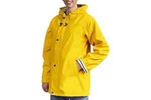 Breizh Ocean - Ciré Armor femme, manteau imperméable mixte, doublure à rayures de style marinière - du XS au 4XL