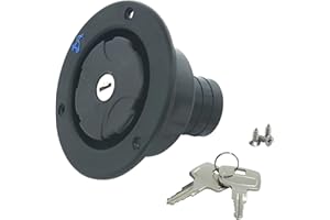 Kalunfex Bouchon de remplissage d'eau de 80 mm de profondeur pour camping-car, caravane, remorque, camping-car, bouchon de réservoir d'eau, camping-car