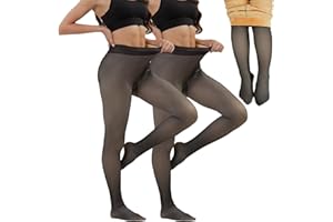 Merlvida Medias Térmicas Mujer con Interior de Forro Polar Medias Reductoras Mujer Transparentes Falsas Medias Térmicas Invierno Mallas Alto Cintura Leggings Pantimedias Leotardos Talla Grande S-3XL