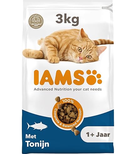 IAMS for Vitality Anti-Haarballen Katzenfutter trocken - Trockenfutter für Katzen ab 1 Jahr, 3