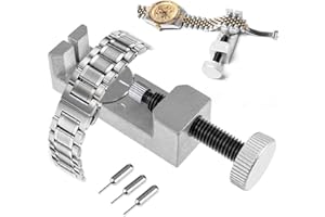 Eummy Watch Link Removal Tool Kit with 3 Extra Pins Portable Watch Strap Adjustment Kit Watch Resize Shortening Tool Bracelet Remover Repair Tool for Watch Band Link Pin Removal and Watch Sizing