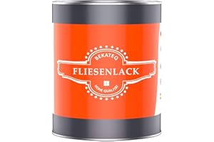 BEKATEQ 1K Fliesenlack für Boden- und Wandfliesen, 1l Lichtgrau seidenmatt I Fliesenfarbe für innen & außen I Hohe Deckkraft & gute Haftung I Für Küche, Bad, Keller BE-713