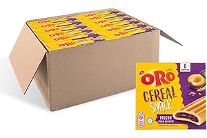 Oro Saiwa, Cereal Snack Prugna, Biscotti Morbidi ai Cereali con Farcitura alla Prugna, Fonte di Fibre e Magnesio, 12x162g (contiene 12 confezioni da 162g)