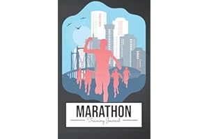 Marathon Training Journal: Improve Your Runs and Stay Motivated - Running Log Book and Runners Training Log to Track Distance, Time, Speed, Weather, Heart Rate - Jogger Runner Gift Idea