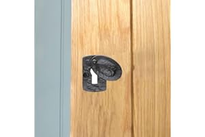 I IRONMONGERY SOLUTIONS Ironmongery Solutions® Black Cast Iron Escutcheon Plates Keyhole Cover Key Hole Door Lock Accessories (Plaque Covered Escutcheon)