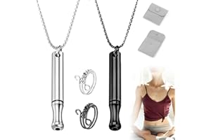 DGUSO 4pcs Neurocontrol Aparato Ansiedad Collar De Reducción De Estrés Herramienta De Ajuste De Respiración Meditación Relajación De Ocio Atención Plena De Acero Inoxidable