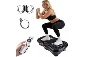 GZIZTX Vibration Plate, 2025 Upgraded Vibration Plate Exercise Machine with High-Performance Motor, 120 Adjustable Speeds, Fitness Vibration Plate Platform for Lymphatic Drainage & Full Body Workout