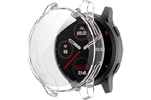 Shieranlee Kompatybilne z Garmin Venu 2 S, vivoactive 4S etui - [2-pak] miękkie etui pokryte TPU wytrzymały pokrowiec ochronny na wszystkie obicie: osłona zderzaka