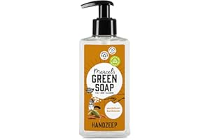 Marcel's Green Soap - Mydło do rąk, drzewo sandałowe i kardamon, dozownik mydła w płynie, przyjazne dla środowiska, wegańskie, w 97% biodegradowalne, 250 ml
