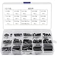 Nikou Round Ended Feather Key Set, 140Pcs Parallel Drive Shaft Keys Set Key Stock Assortment 8mm 10mm 12mm 16mm 20mm 25mm 30mm with Plastic Box, for Positioning Work
