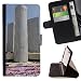 Produktbild FJCases Tel Aviv Israel Postkarte Ansicht Tasche Brieftasche Hülle Schale Standfunktion Schutzhülle für LG Optimus L90 Dual