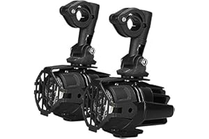 SHKALACAR Shkalakar 2 pièces Phare de moto LED, Boucliers antibrouillard avec faisceau de câbles Compatible avec BMW R1200gs F800gs