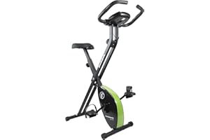 ‎FJOERDESPORTS Fjoerdesports faltbarer Fahrradtrainer, Heimtrainer, Fitnessfahrrad LCD Trainingscomputer, klappbarer Hometrainer, inklusive Pulsmessung, maximales Benutzergerwicht 110 kg, 8 Widerstandsstufen