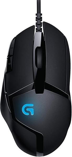 Logitech G402 Hyperion Fury Wired Gaming Mouse, 4,000 DPI, Lightweight, 8 Programmable Buttons, DPI Switch Button, Compatible with PC/Mac - Black - 1