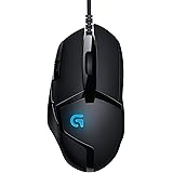 Logitech G402 Hyperion Fury przewodowa mysz do gier, 4000 DPI, lekka, 8 programowalnych przycisków, kompatybilna z PC/Mac - c