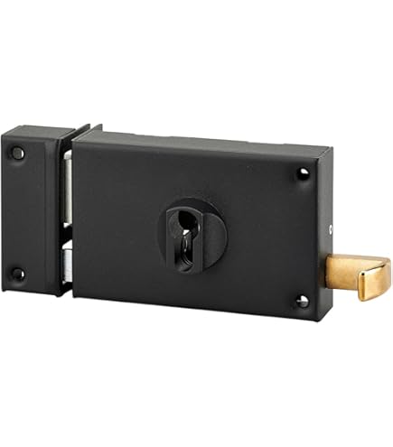 Serrure en applique horizontale - à tirage et bouton intérieur - Match