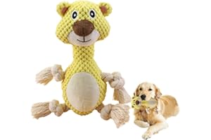 IUKUNNE Chien Grincer Peluche Chien,Jouet Chien Couineur Interactif,Jouets à Mâcher Chiens,Peluche Jouet Interactif Chien,Peluche à Mâcher,Jouets Chiens,Chien Jouet,Chien Couineur Jouet à Mâcher